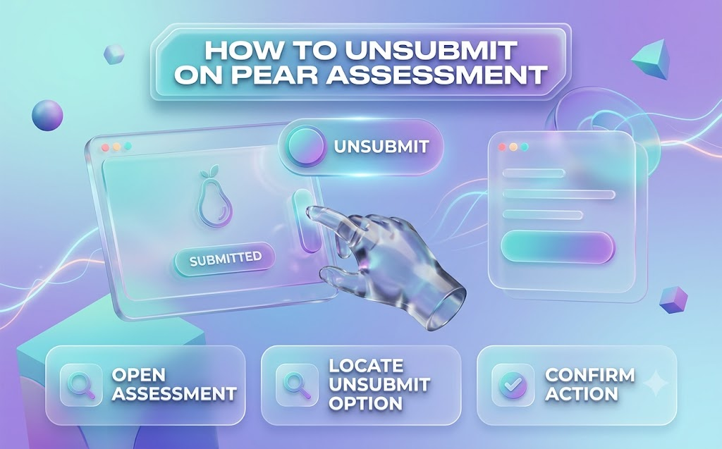 how to unsubmit on pear assessment